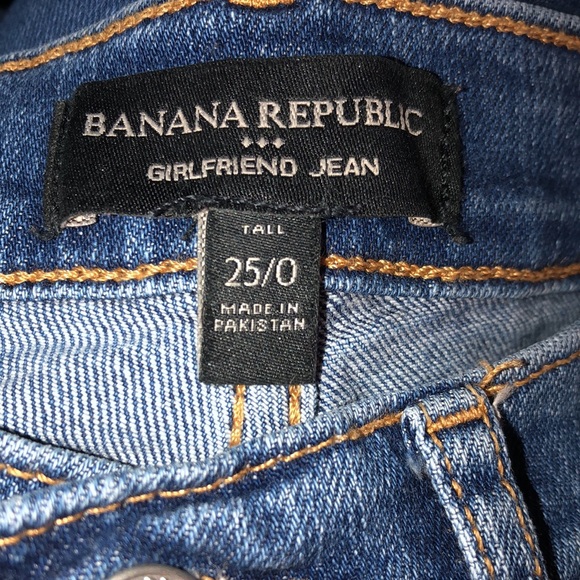 Banana Republic Low-Rise Medium Wash Destructed Girlfriend Jeans - Picture 6 of 9